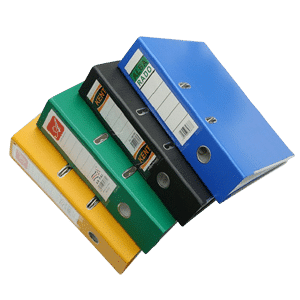 Cardboard Box file folder of menu