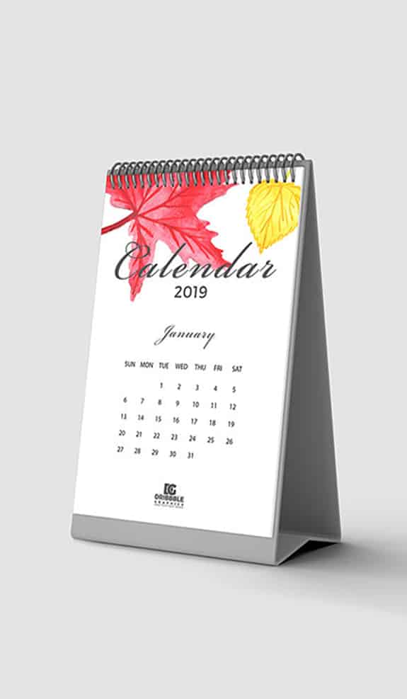 Triangular Desk Calendar