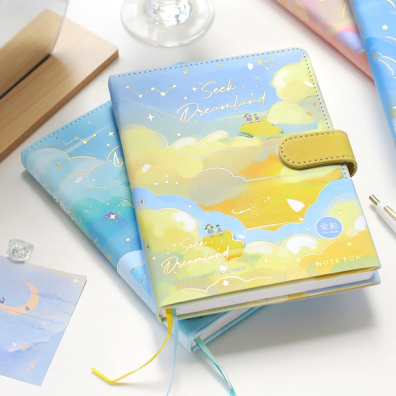 Leather stamped notebook