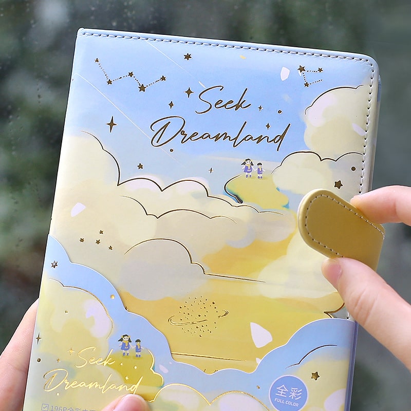 Leather stamped notebook
