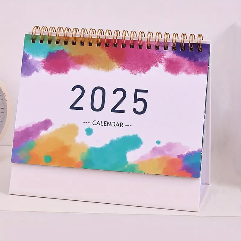 spiral desk calendar