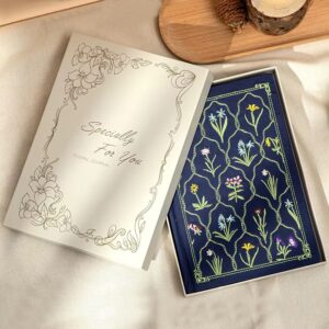 Custom linen hardcover and sprayed edges diary